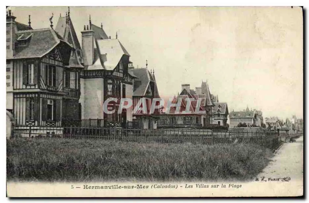 Hermanville-sur-Mer (Calvados) — Die Villen am Strand — B. P., Paris - Vorderseite