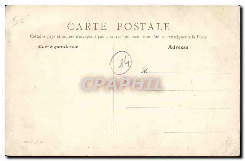 Hermanville-sur-Mer (Calvados) — Die Villen am Strand — B. P., Paris - Rückseite