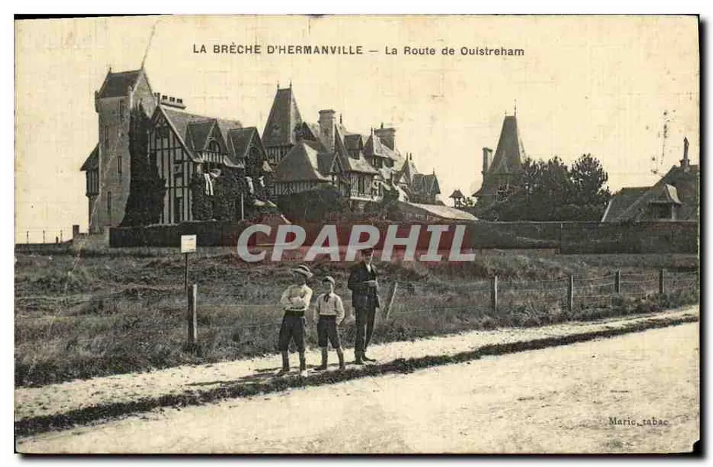 Die Brêche von Hermanville — Die Straße nach Ouistreham — Marie, Tabakladen - Vorderseite