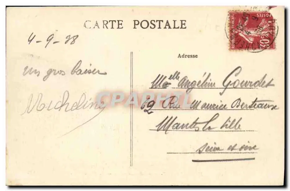 HERMANVILLE-sur-MER (Calvados) — A Digue - Verso