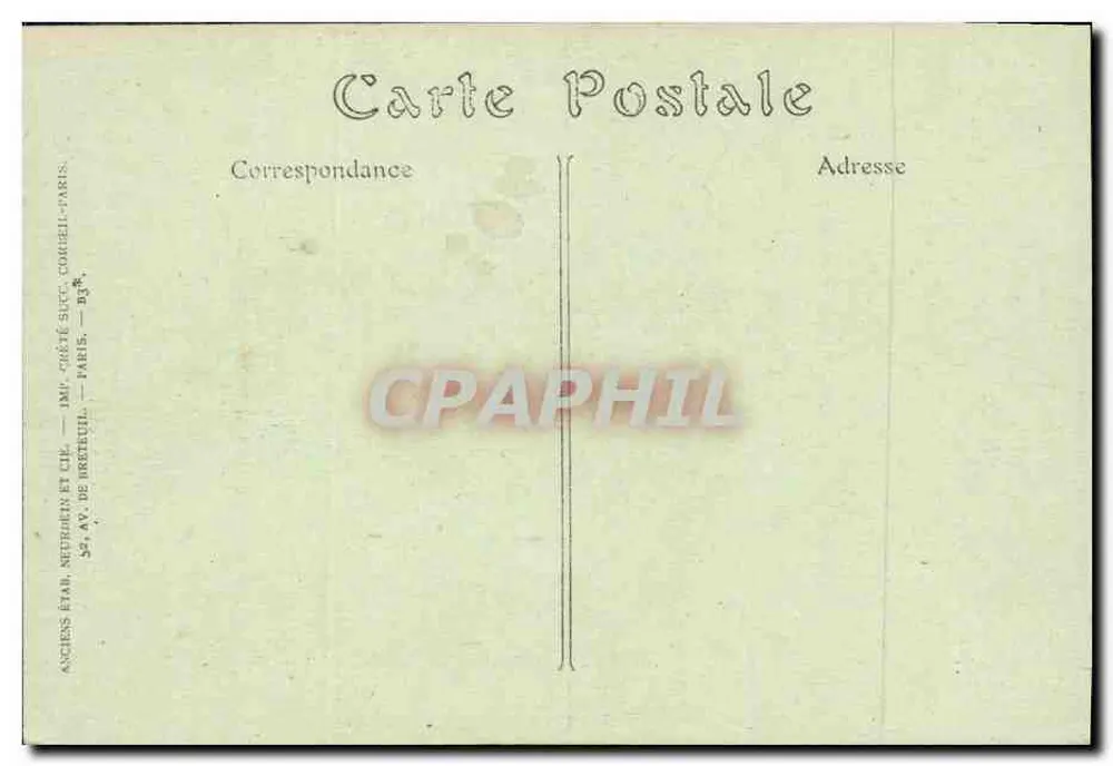 Umgebung von Caen — Das Pensionnat d'Hérouville-Saint-Clair — J. E. C. Nr. 219 - Rückseite
