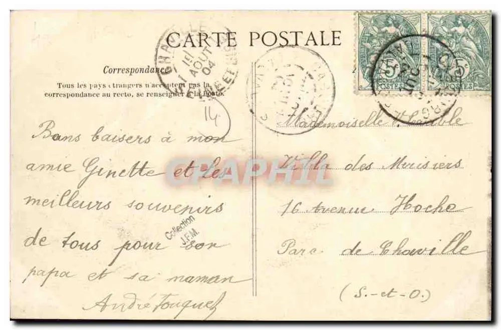 Le Home (Calvados) — Vista Geral — J. Badevrrr, cidade, Com (Dippool) - Verso