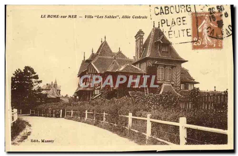 Le Homme-sur-Mer — Villa 'Les Sables', Hauptstraße — Edit. Massey - Vorderseite