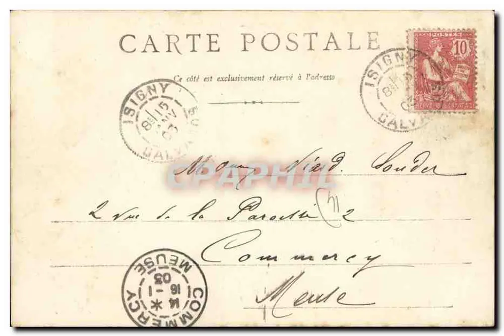ISIGNY-sur-MER - Le Grand Marais — G. Bazin, à Isigny - Verso