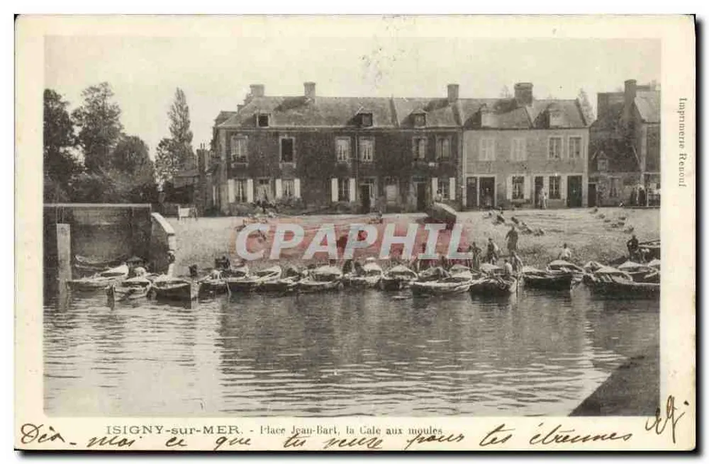 Isigny-sur-Mer — Place Jean-Bart, die Cale für die Zugvögel — Imprimerie Renoult - Vorderseite