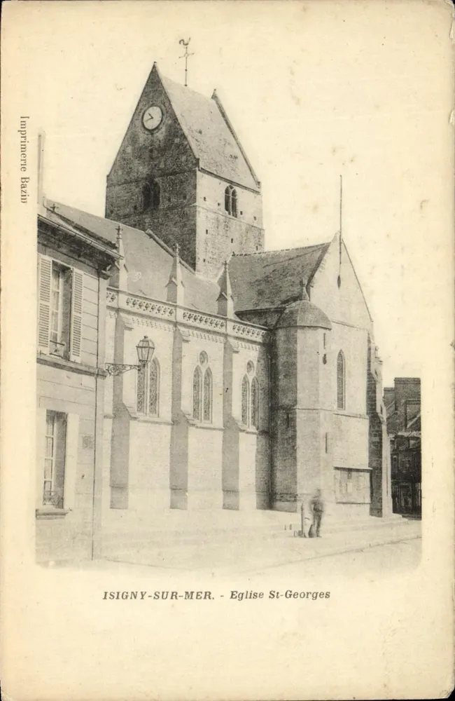 Isigny-sur-Mer — Igreja de São Jorge — Imprensa Bazin - Frente