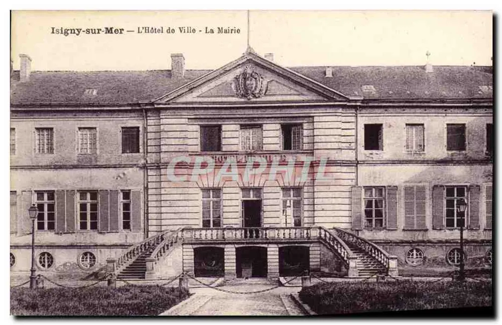 Isigny-sur-Mer — Das Rathaus - Die Stadtverwaltung - Vorderseite