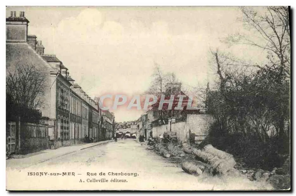 Isigny-sur-Mer — Rue de Cherbourg — A. Colleville editor - Frente