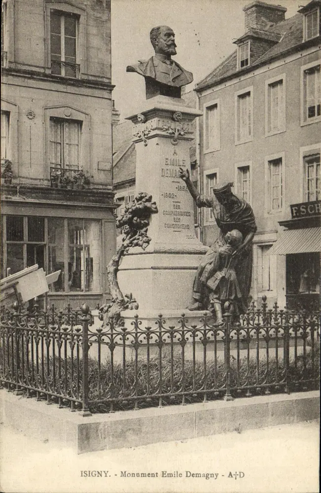 Isigny - Monument Emile Demagny - A. Dubosg, édit. - Frente