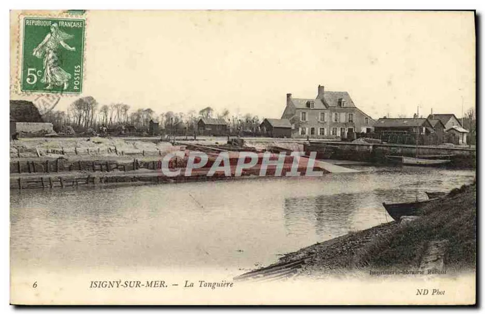 Isigny-sur-Mer — La Tanguière — Imprimerie-librairie Béhaut - Frente