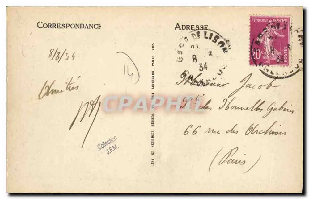 Isigny-sur-Mer — A Cale aux Moules — ND - Verso