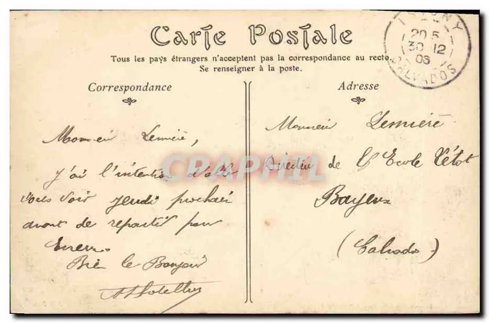 Isigny-sur-Mer — O Ponte — Imprensa-Livraria Renouf - Verso