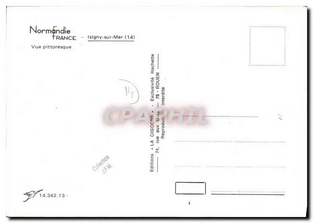 Isgigny-sur-Mer — Vista pitoresca — Edições LA CIGOGNE - Verso