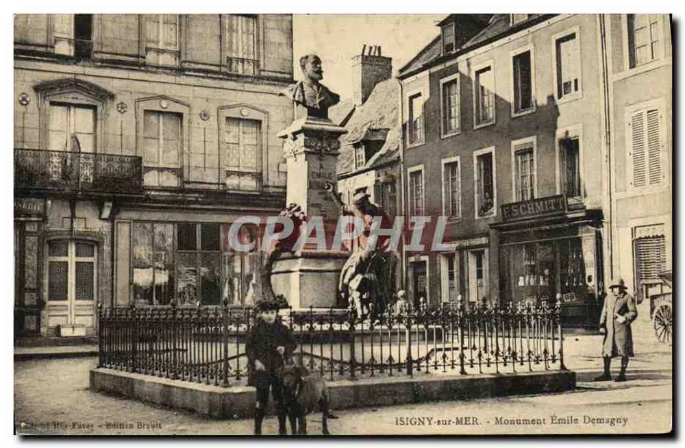 Isigny-sur-Mer — Monumento a Émile Demagny — Edición Bravie - Anverso