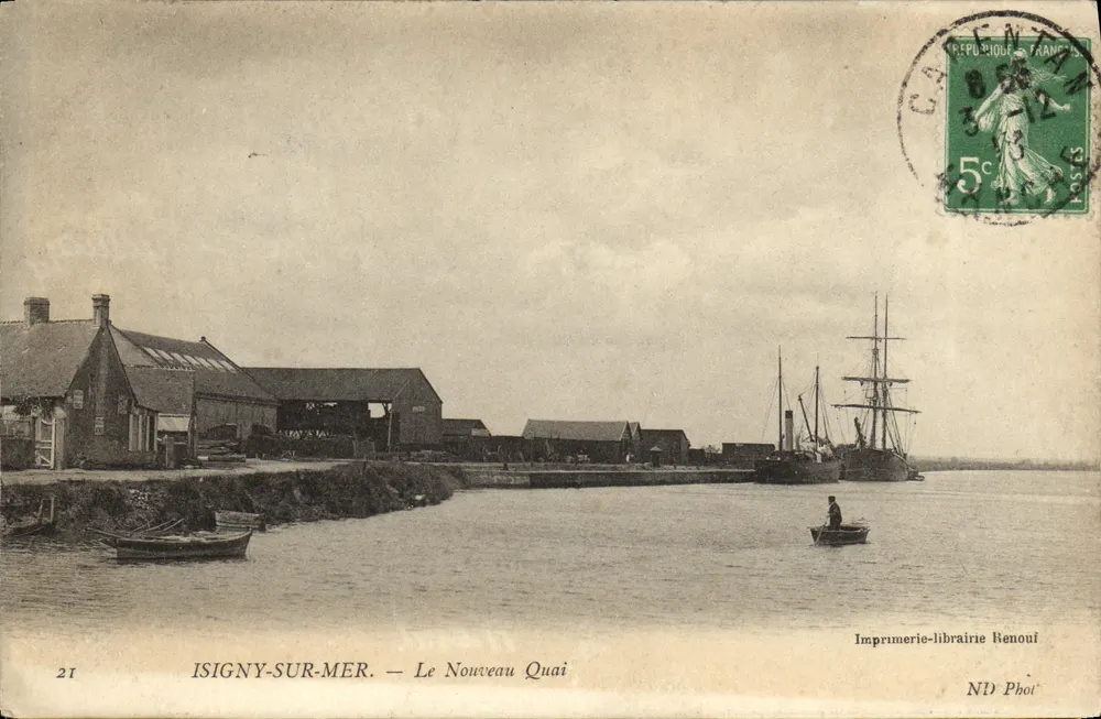 Isigny-sur-Mer — Der Neue Kai — Druckerei Renouil - Vorderseite