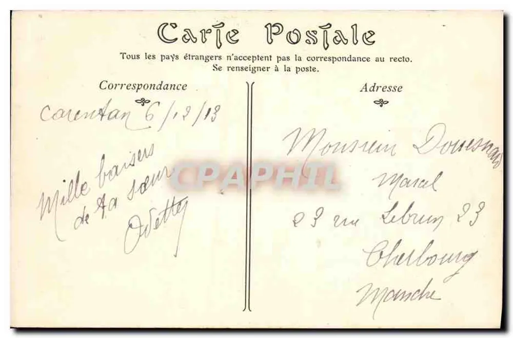 Isigny-sur-Mer — Molo — Drukarnia-księgarnia Renouf - Rewers