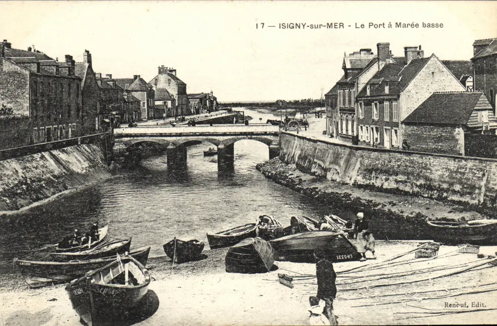 Isigny-sur-Mer — A Baía ao Nível Baixo da Maré — Renouf, Editor - Frente