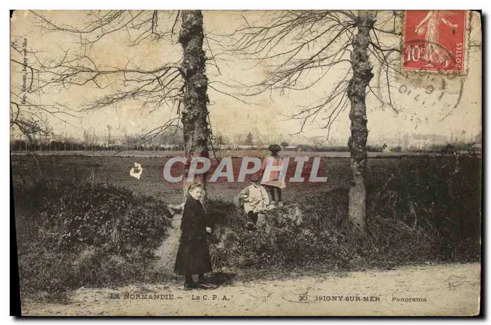 La Normandie — Panorama — La C.P.A. — 30. 18IGNY-SUR-MER - Frente