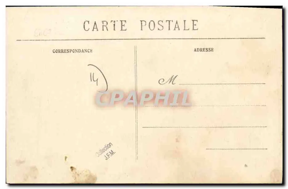 Castelo das Ilhas-Bardel — C. Jeanne, edição fotográfica Palaise, n° 120 - Verso