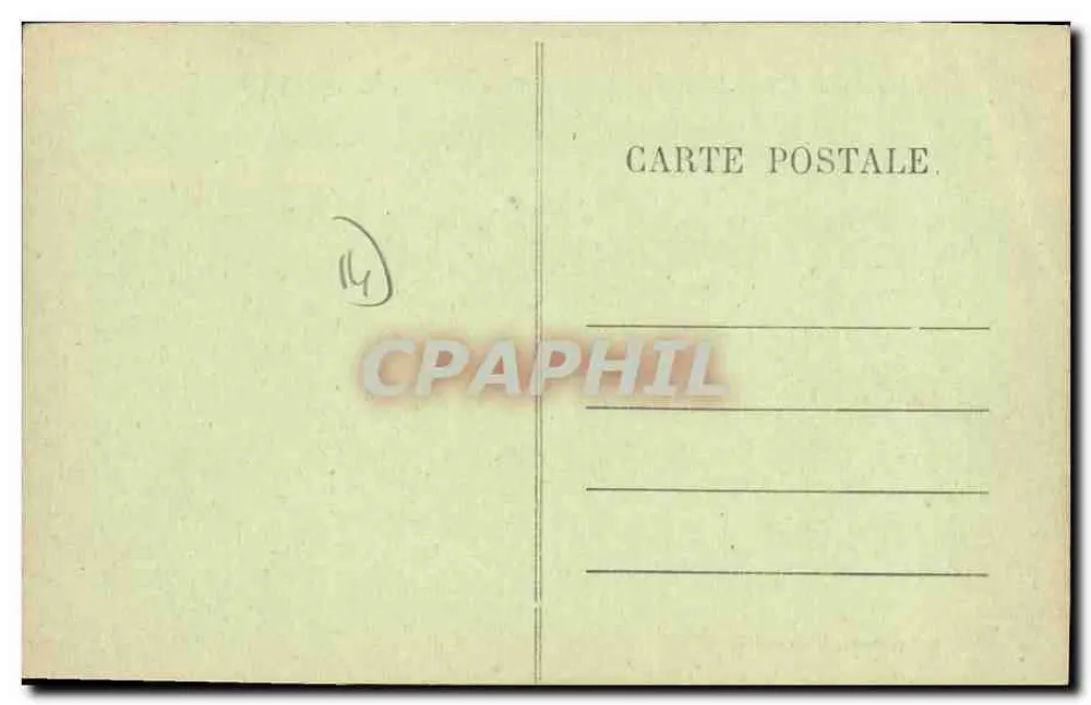 Langannerie — Estrada de Falaise para Caen — Edit. G. Cauchard, Langannerie - Verso