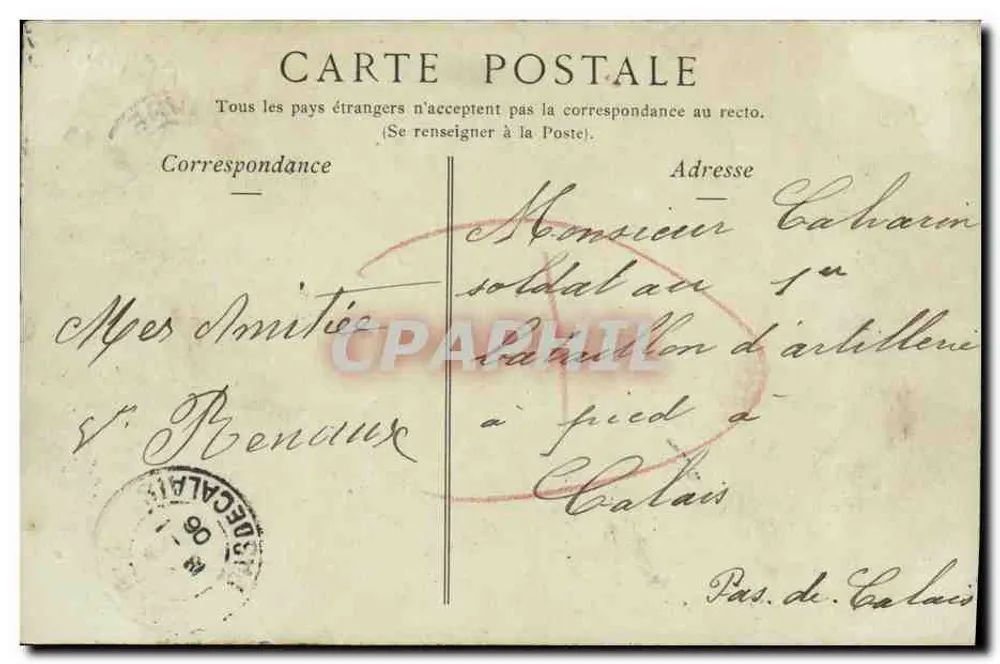 Honfleur — Plac Saint-Étienne — Fot. ND. N° 158 - Rewers