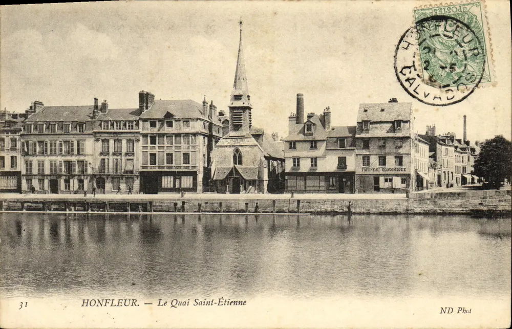 Honfleur — O Cais Saint-Étienne — ND Phot - Frente