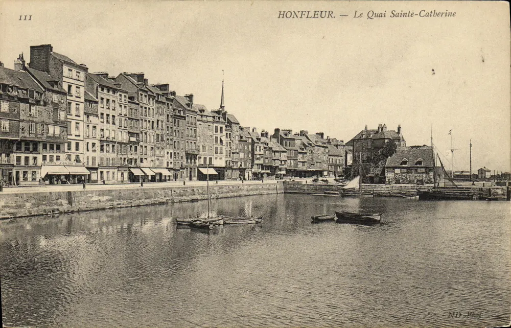 Honfleur — O Quai Sainte-Catherine — N.D. Fot - Frente