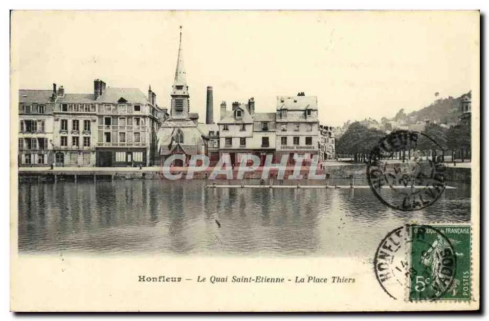 Honfleur — Quai Saint-Etienne — Place Thiers — Verlag: Place Thiers - Vorderseite