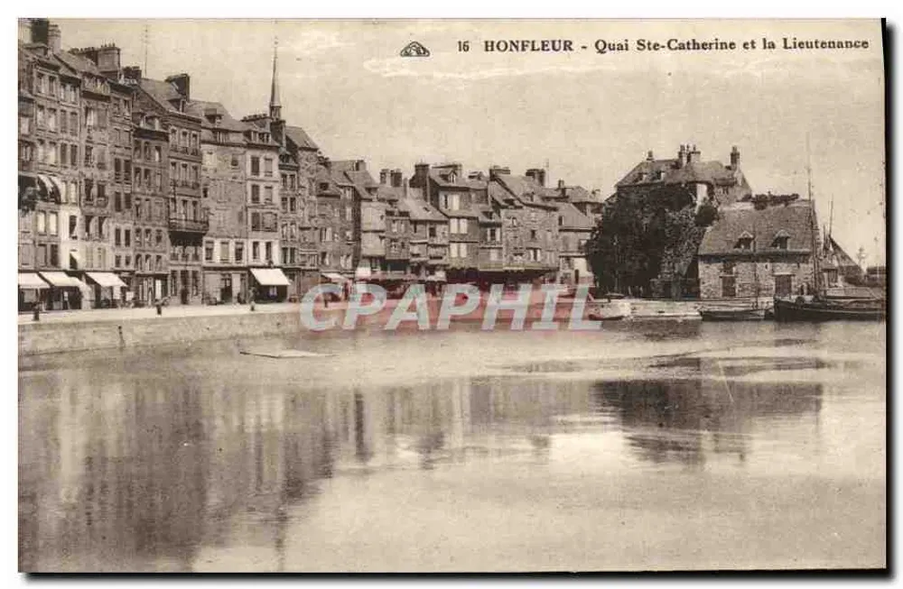 Honfleur - Quai Ste-Catherine und das Lieutenantsamt - Vorderseite