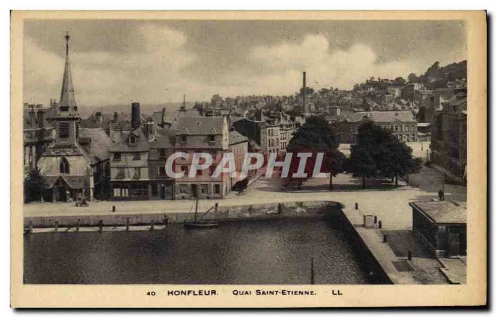 Honfleur — Calçadão Saint-Etienne — Edição Honfleur, n° 40 - Frente