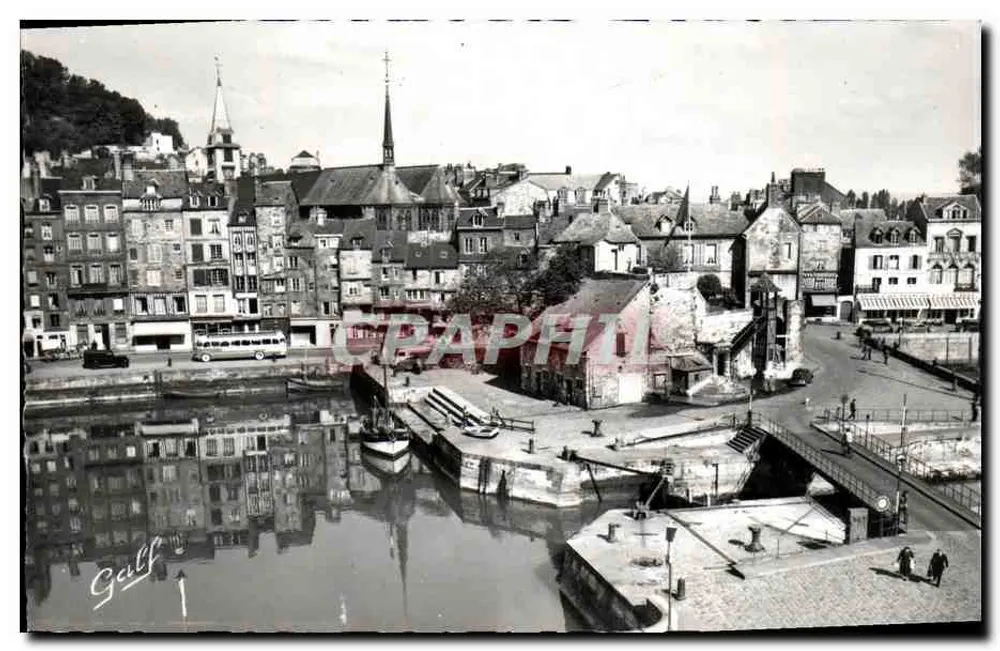Honfleur — Darsena Santa Caterina e Lieutenancé — Edizione Galf, Parigi - Recto
