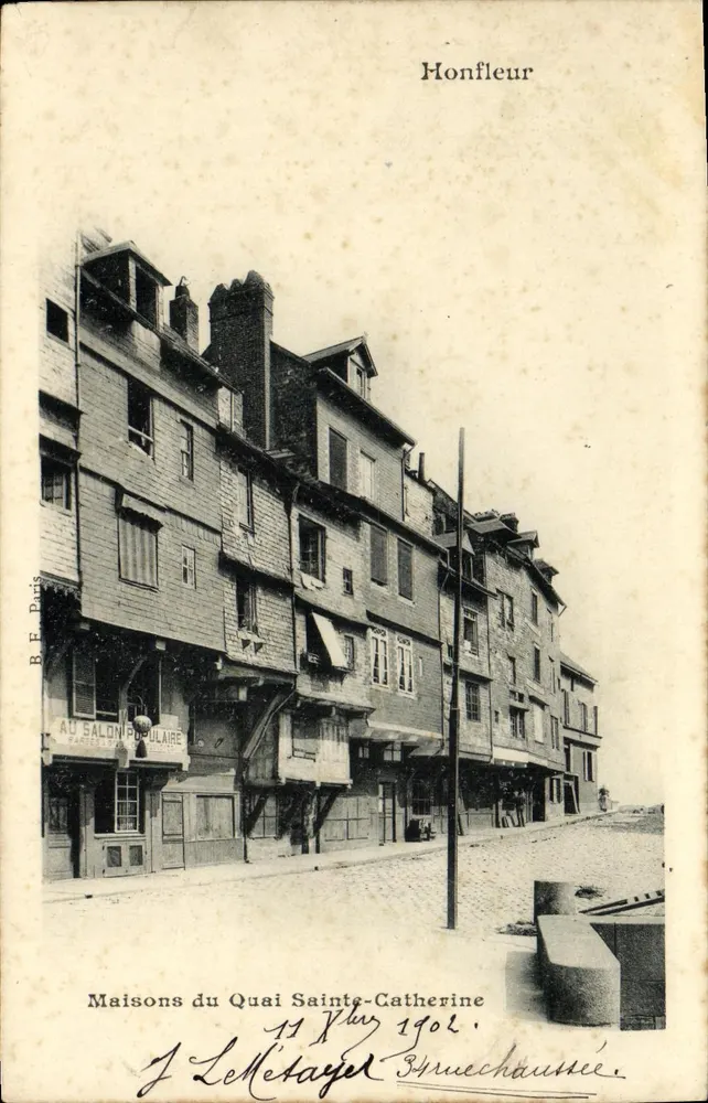 Haus am Quai Sainte-Catherine — Honfleur — B.E. Paris, n° 11 - Vorderseite
