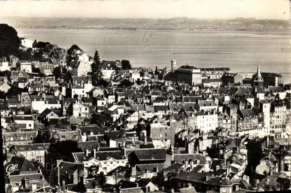 Honfleur en Le Havre — Panorama — Antieke ansichtkaart n°128 - Voorkant