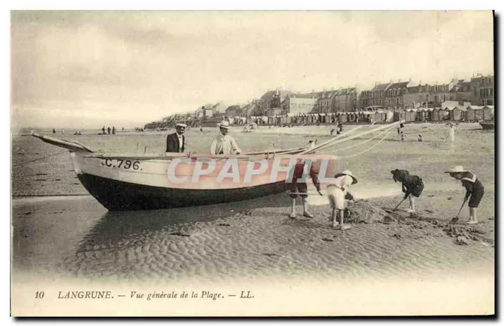 Langrune — Vista geral da Praia — LL. n°10 - Frente
