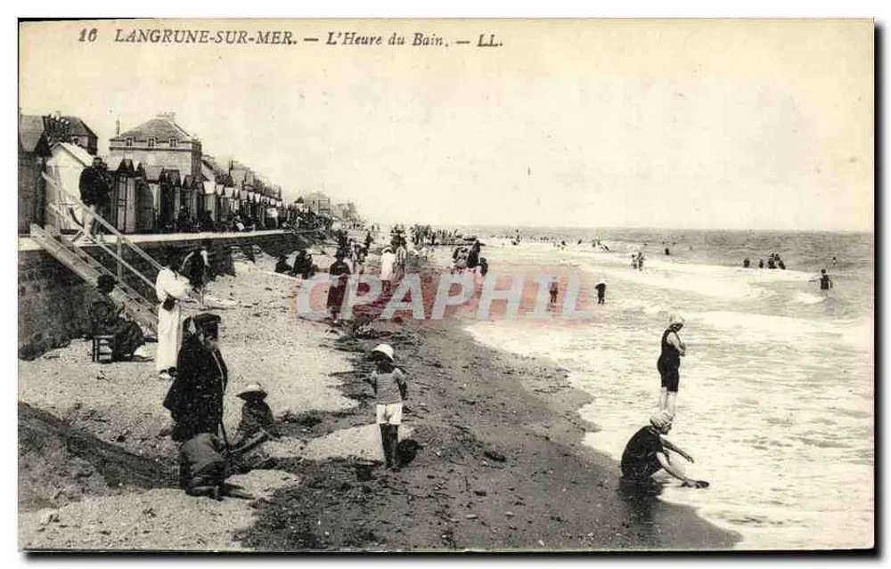 Langrune-sur-Mer — A Hora do Banho — LL. N°16 - Frente