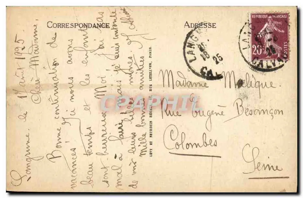 Langrune - Les Palaises — LL - Verso