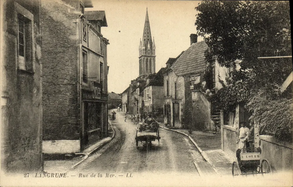 Langrune — Rue de la Mer — LL - Awers