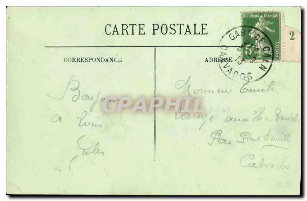 Langrune — A Estrada para Luc — LL - Verso
