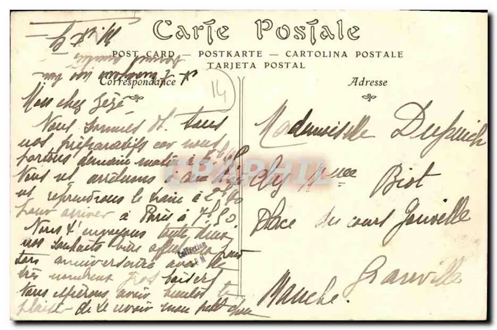 Langrune-sur-Mer (Calvados) — A Rua da Mar — n° 293 - Verso