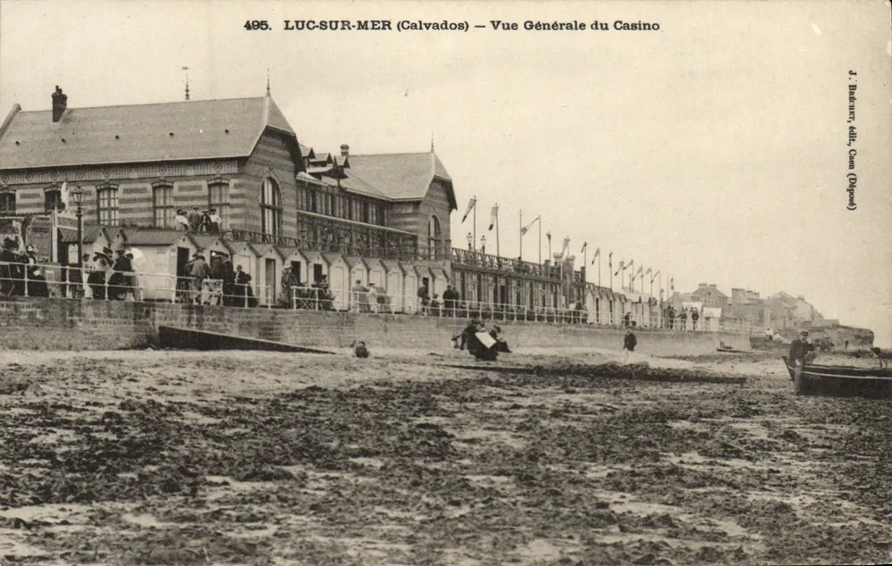 Luc-sur-Mer (Calvados) — Allgemeiner Blick auf das Casino — J. Bafleur, Verlag Caen (Département Calvados) - Vorderseite