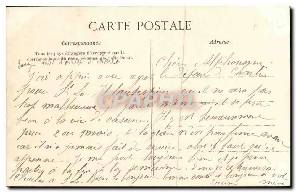 Luc-sur-Mer (Calvados) — Allgemeiner Blick auf das Casino — J. Bafleur, Verlag Caen (Département Calvados) - Rückseite
