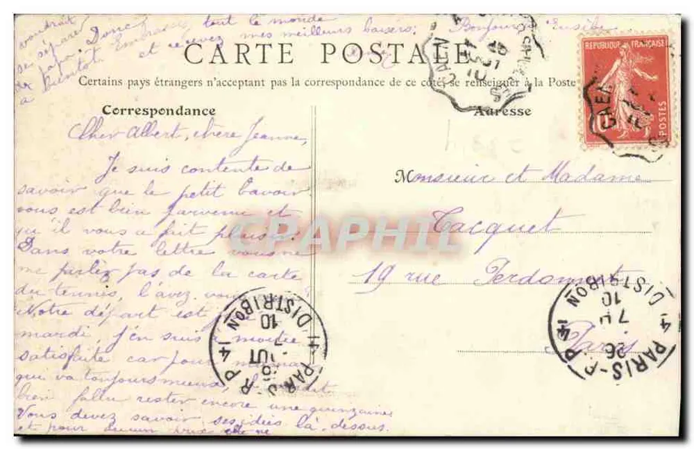 Langrune-sur-Mer (Calvados) — Ansicht der Strand mit Gruppe von Personen — B.F. Paris n°40 - Rückseite