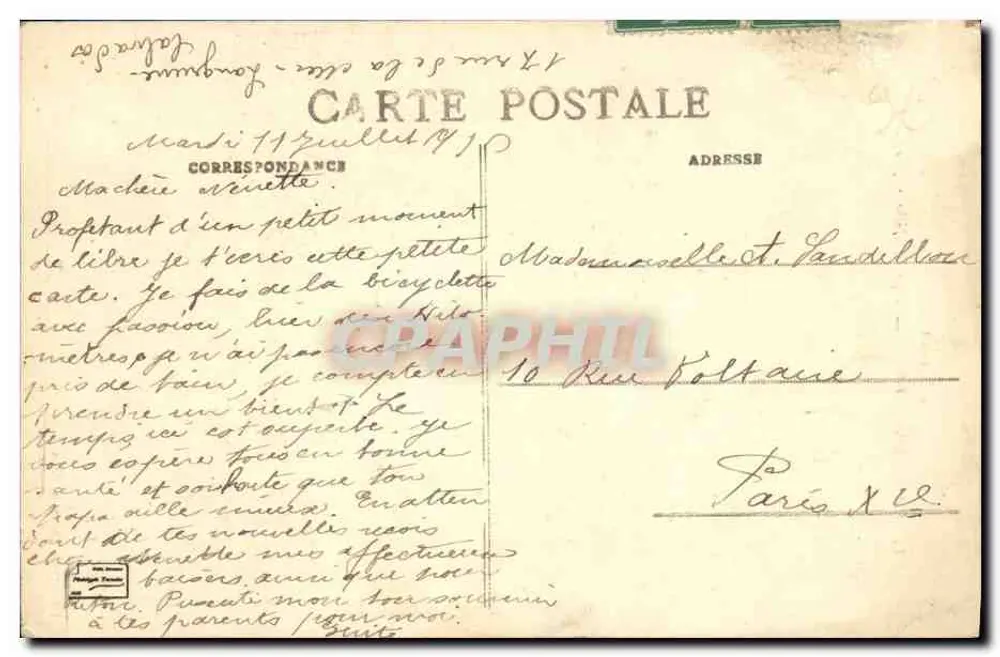Langrune-sur-Mer — Tipo do Pescador Normando — Le Calvados Illustré, n°15 - Verso