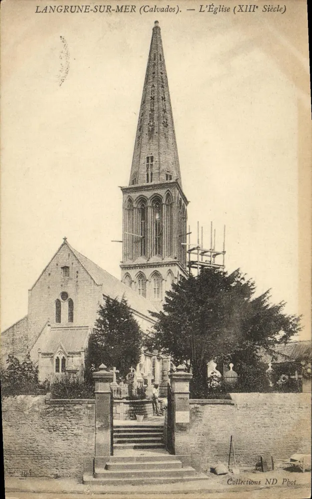 Langrune-sur-Mer (Calvados) — L'Église (XIIIe Siècle) — Collections ND Phot - Frente