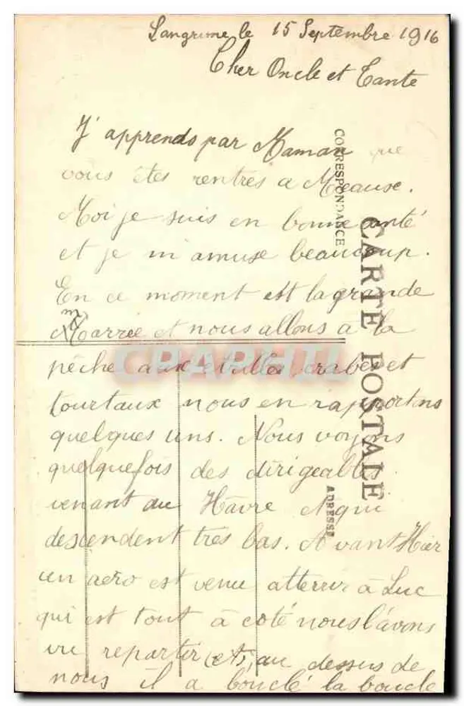 Langrune — Spiele am Strand — 2r - Rückseite