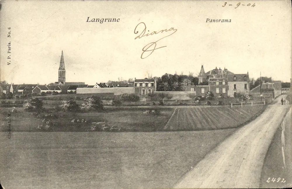 Langrune — Panorama — V.P. Paris. No.6, Cliohas L.M. - Frente