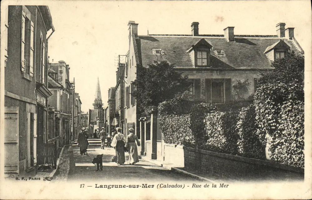 Langrune-sur-Mer (Calvados) — Rue de la Mer — B.F. Paris, n°17 - Frente