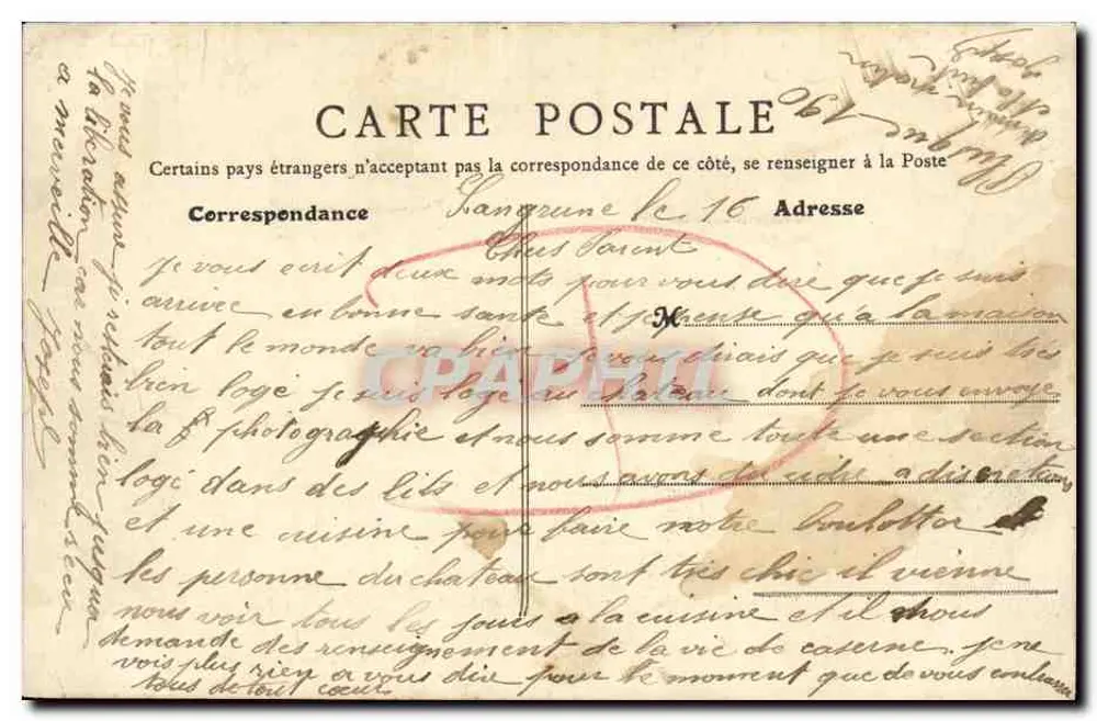 Langrune-sur-Mer (Calvados) — Zamek — B. F., PARIS - Rewers