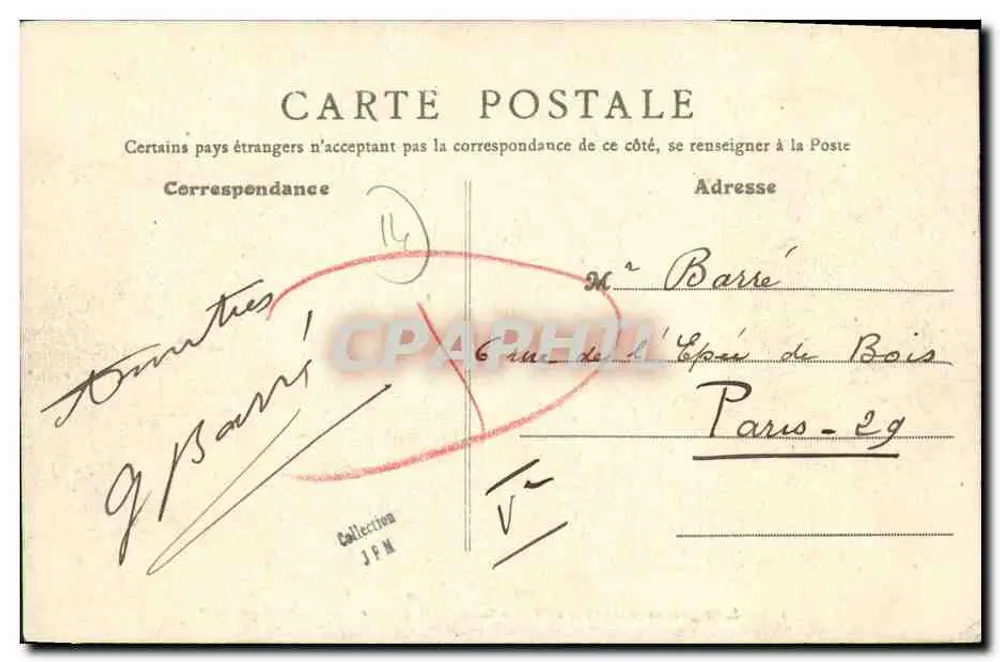 Langrune-sur-Mer (Calvados) — A Prefeitura — B.F., Paris - Verso