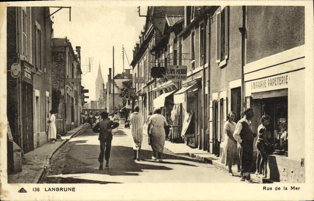 Langrune — Straat van de Zee — C.A. des Arts Photomécaniques, Straatsburg - Voorkant